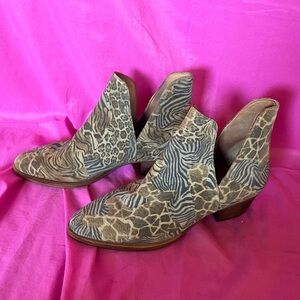 Free People Animal Charm heeled boots